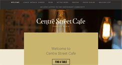 Desktop Screenshot of centrestreetcafejp.com